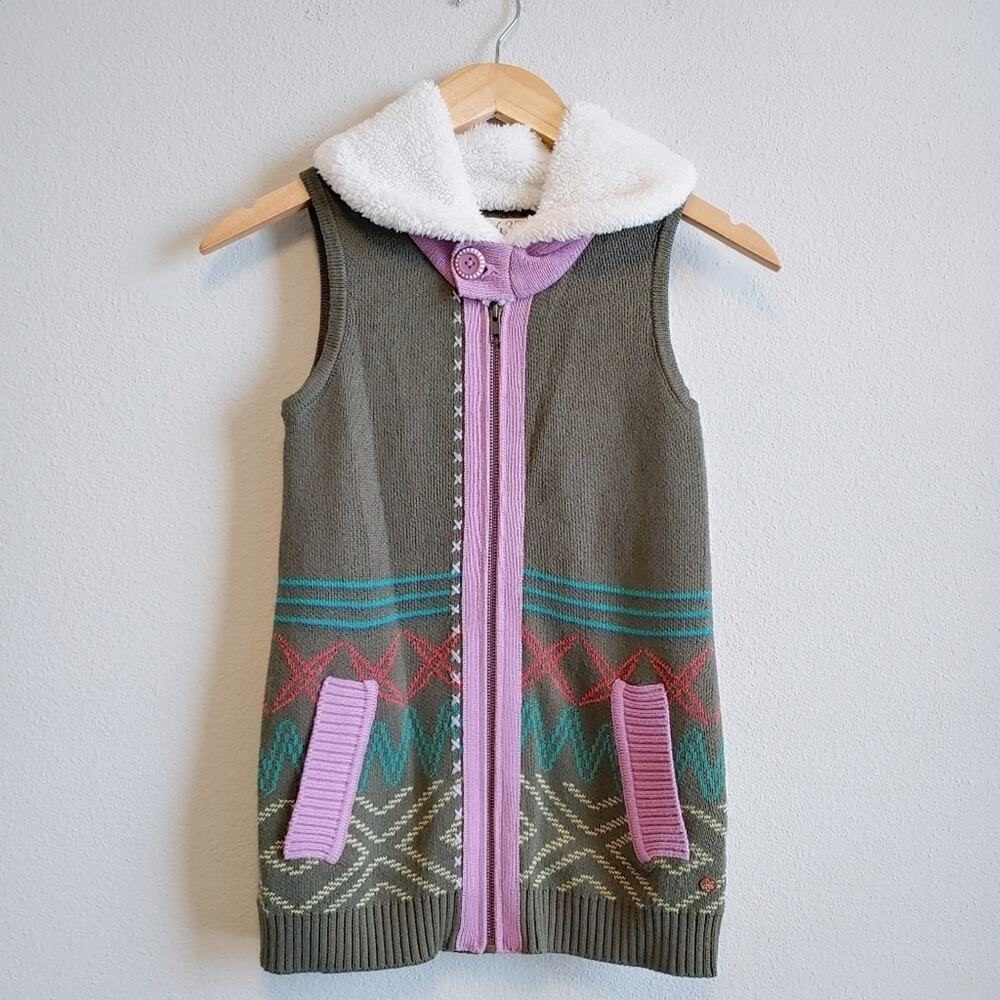 Matilda Jane 435 Kids Big Idea Knit Sweater Vest Sz 10